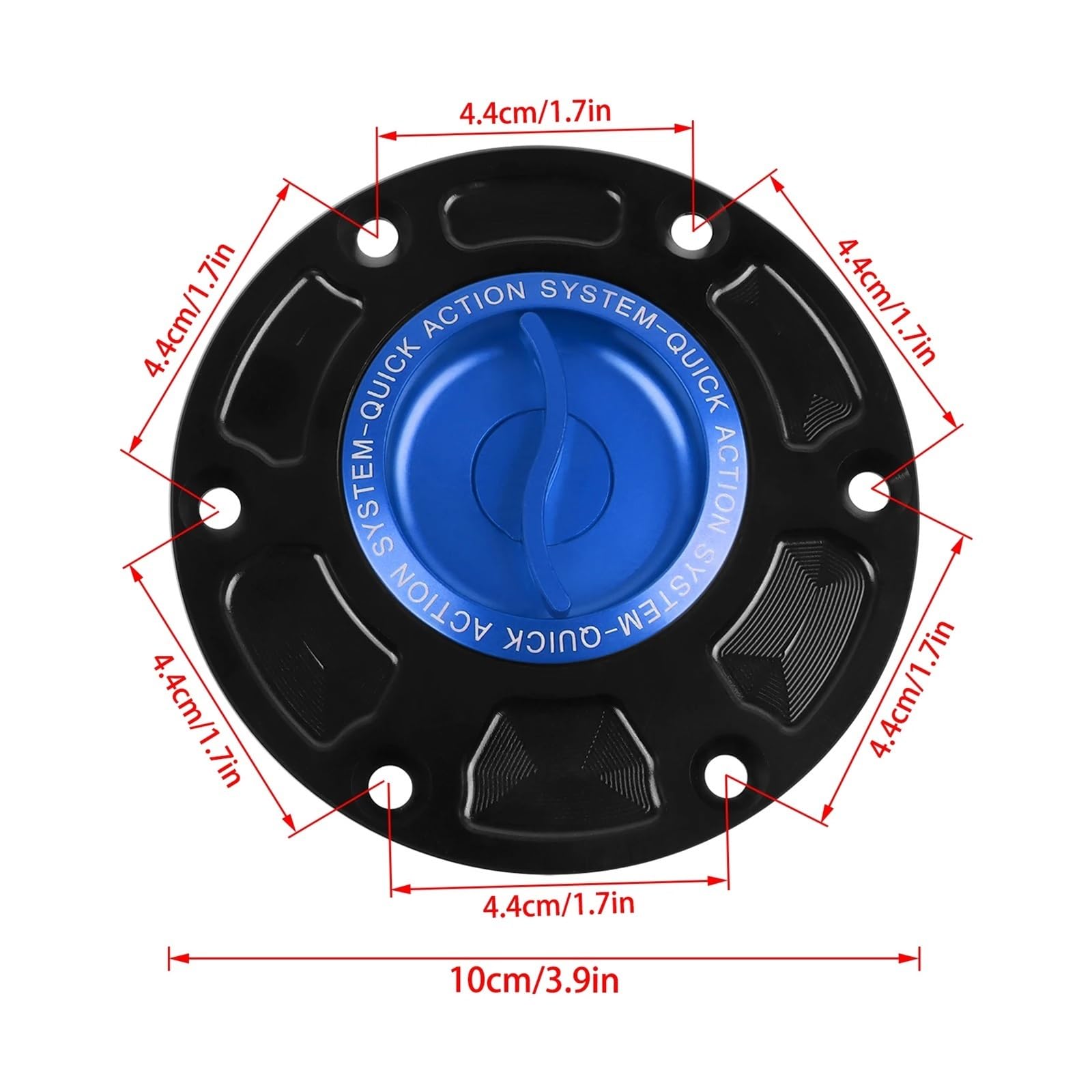 per RSV1000 per Mille per RSV 1000 per Shiver 750 per RS4 per RS125 per RS250 per RS660 Tappi Serbatoio A Sgancio Rapido Coperchio Carburante Moto(Color 010)