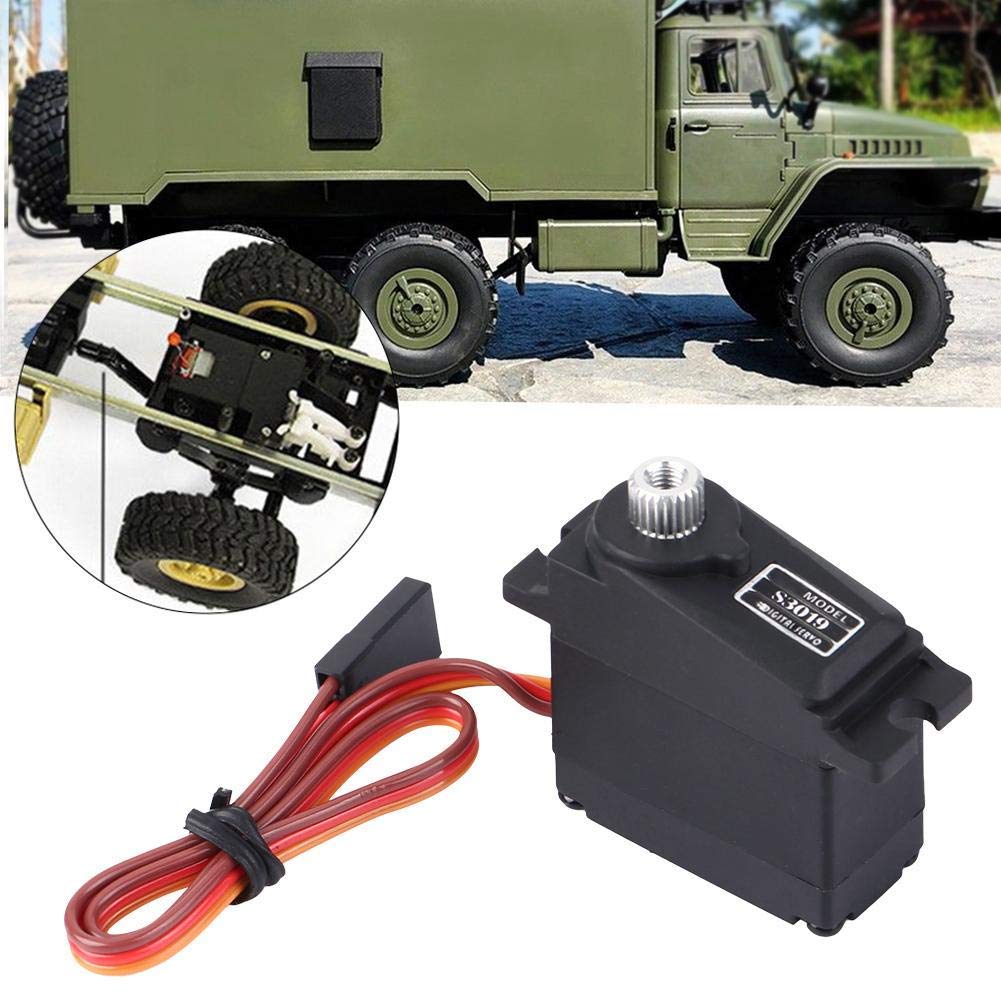 RC Car Servo, Waterproof 17g Digital Servo, Metal Gear Accessory, Compatible with WPL1625 Remote Control Trucks - Image 2