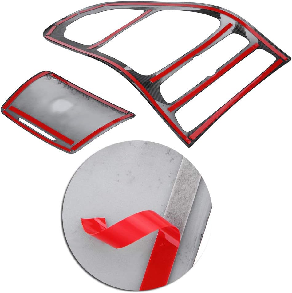 Qii lu Gear Shift Box Cover, Car Center Control Gear Shift Panel Cover Trim Interior Decoration Accessories for -Benz E-Class W213 2016 2017 2018