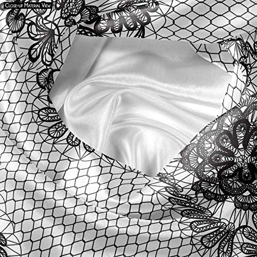 Image of ArtzFolio Black Lace | Reusable Sack Bag | Bag for Gym, Storage, Vegetable & Travel