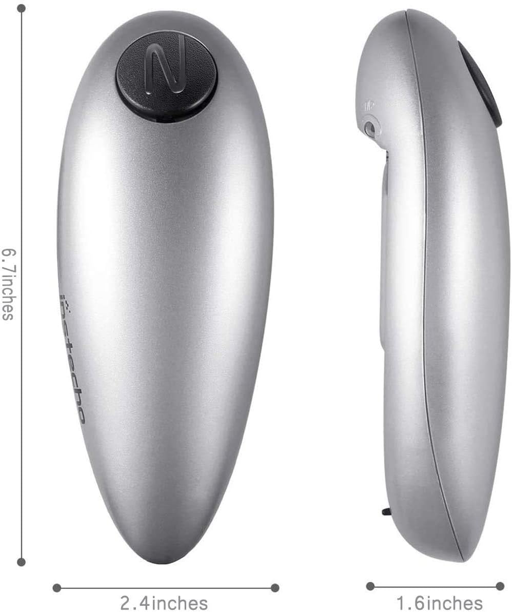 AUBNICO Electric Can Opener, Restaurant Can Opener, Full - Automatic Hands Free Can Opener, Chef's Best Choice, Silver