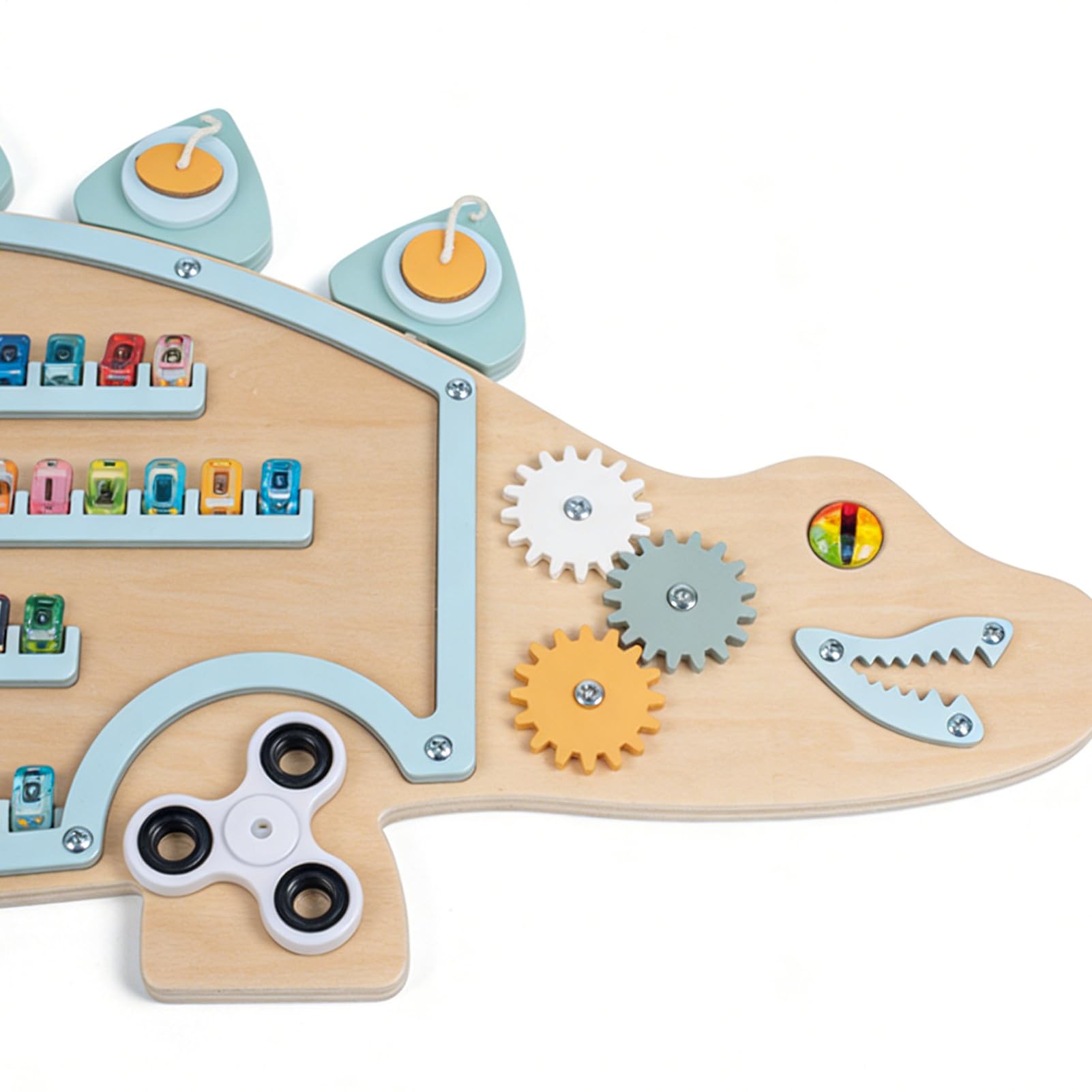 Panel sensoryczny ścienny dla dzieci | Drewniany dinozaur Edukacyjny - Drewniany panel ścienny sensoryczny - dla chłopców dziewcząt Dom Sypialnia Klasa Pokój zabaw Przedszkole