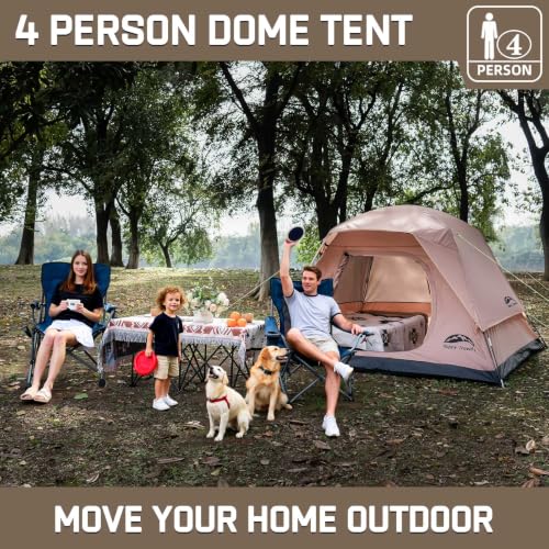 Happy Travel Carpa de Camping Iglú para 4 Personas con Cubierta Impermeable miniatura 6