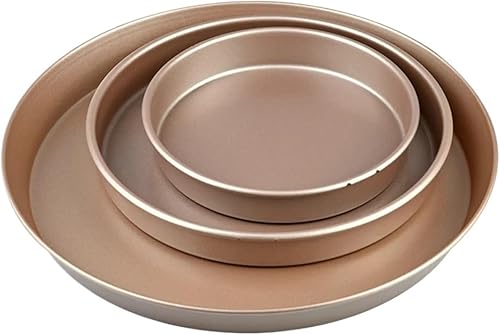 1PCS Non-Stick Steel Pizza Pan Tray Cake Bread Baking Ware Mould Mold Tin Shape Tool Dishes for Bakeware and Pastry Utensils(6 inch)