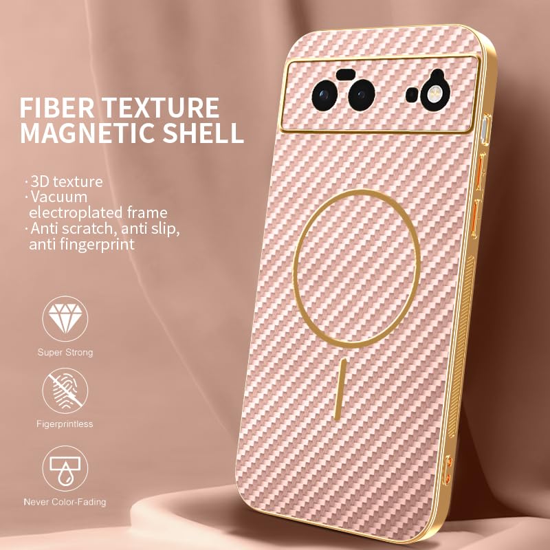 Coque Google Pixel 6 antichoc et mince avec texture fibre de carbone