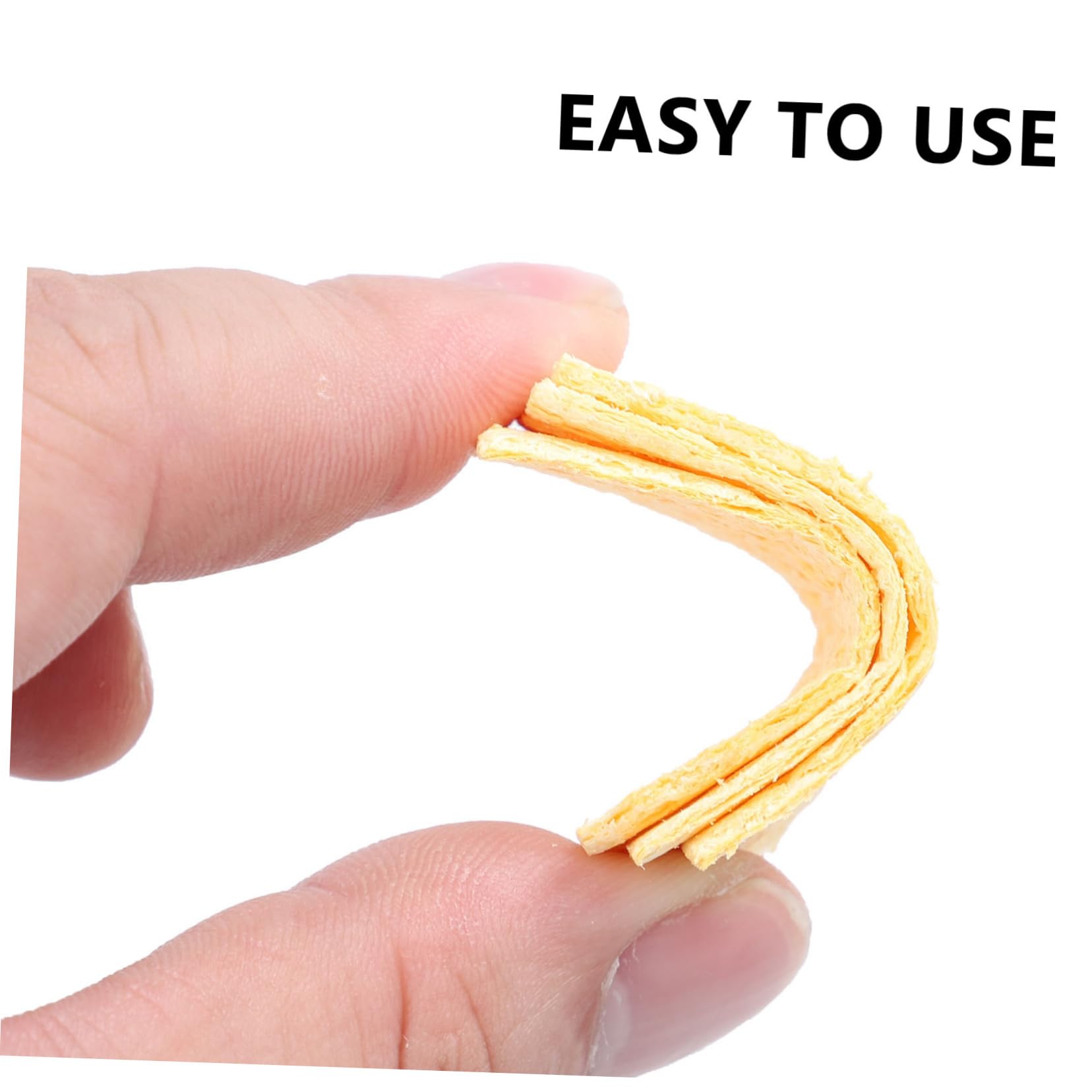 LIFKICH 30pcs High Temperature Rectangle Sponges for Soldering Iron Cleaning Pads Sulfur Welding Clean Tool Lightweight Absorbent Cleaning for Efficient Soldering