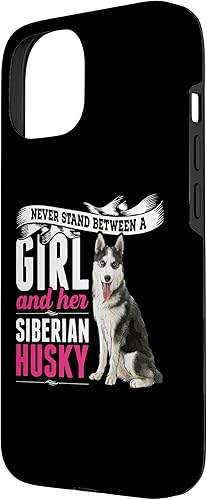 Miniatura 8 de Funda para iPhone 14 Never Stand Between A Girl And Her Siberian Husky Dog
