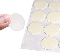 Vista 3 de uxcell Calcomanías autoadhesivas de plástico texturizado para gabinetes de muebles de madera, 0.827 in de diámetro, 162 piezas en 3 hojas de relieve