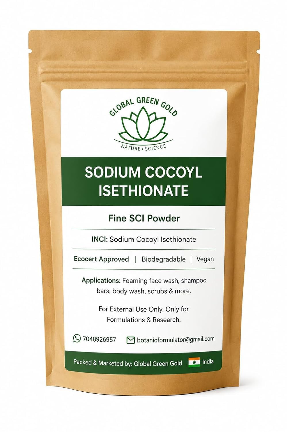 Sodium Cocoyl Isethionate (SCI) Fine Powder for Soap & Shampoo Making | Mild Foaming Surfactant for Face Wash, Shampoo Bars & Body Wash(100g)-image-38