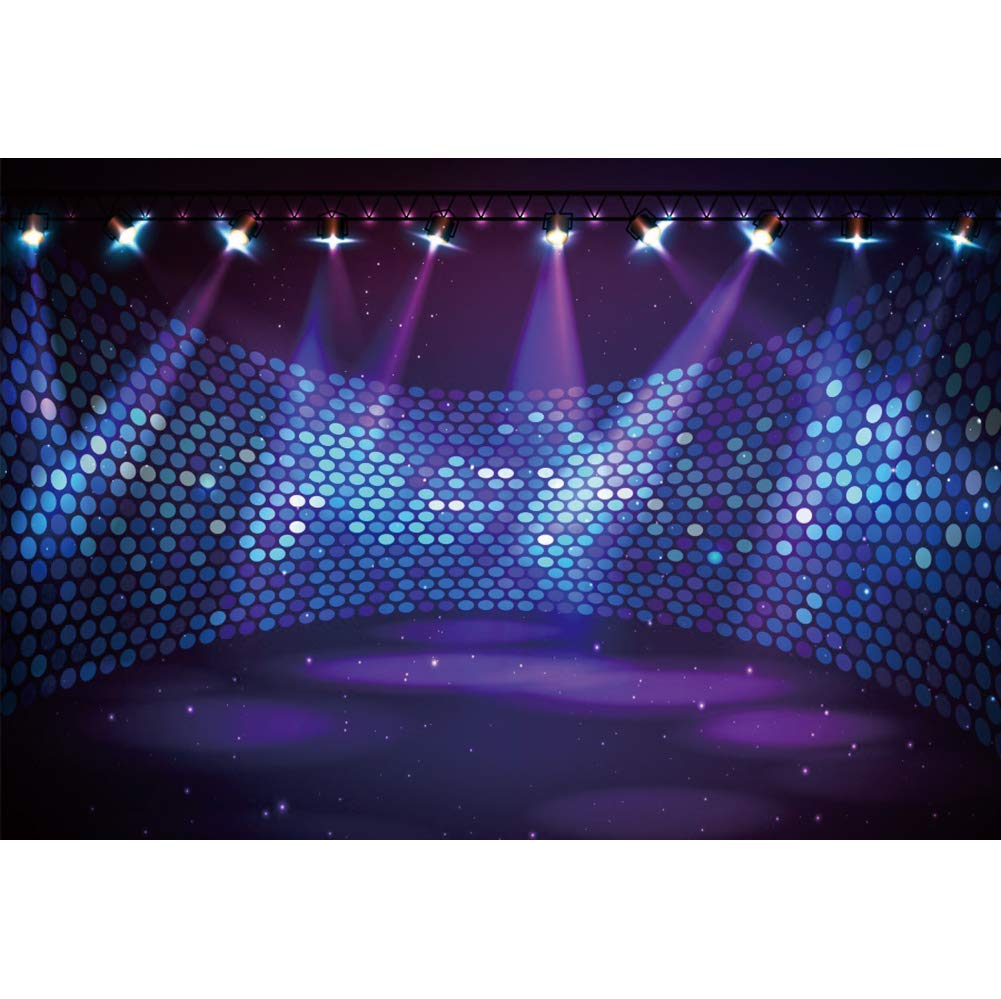 Renaiss 10x6.5ft Stage Spotlight Backdrop Nightclub Musical Hall Club Stage Concert Photography Background Kids Adults Birthday Party Decoration Vlogger Video Shooting Vinyl Studio Props - View #8