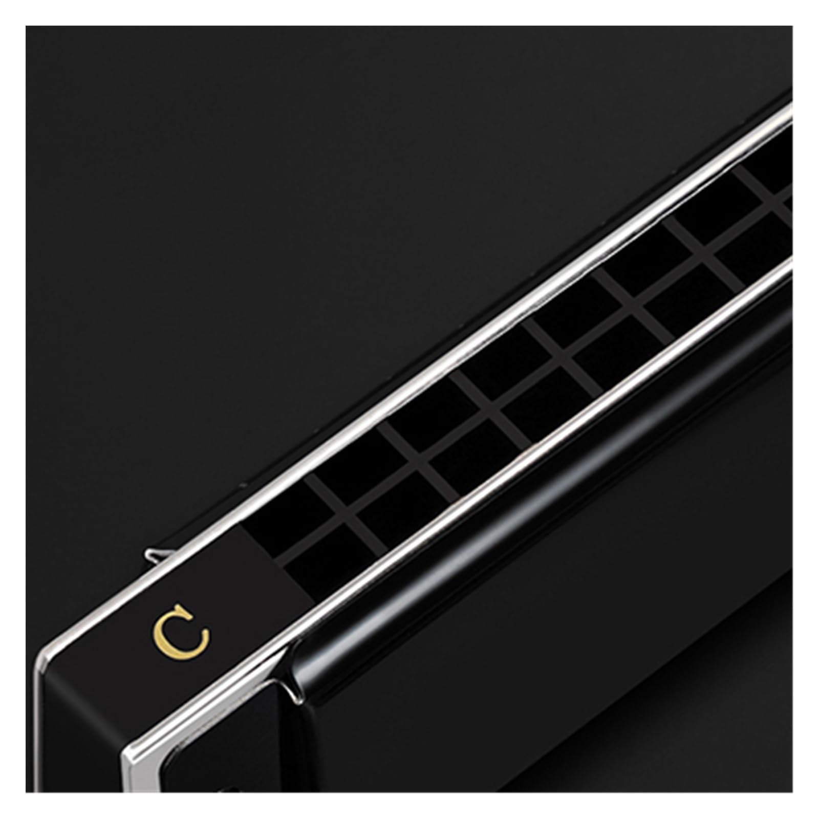 Mundharmonika Polyphone Einsteiger-Mundharmonika mit 28 Löchern in C-Dur für professionelle Auftritte(Silver)