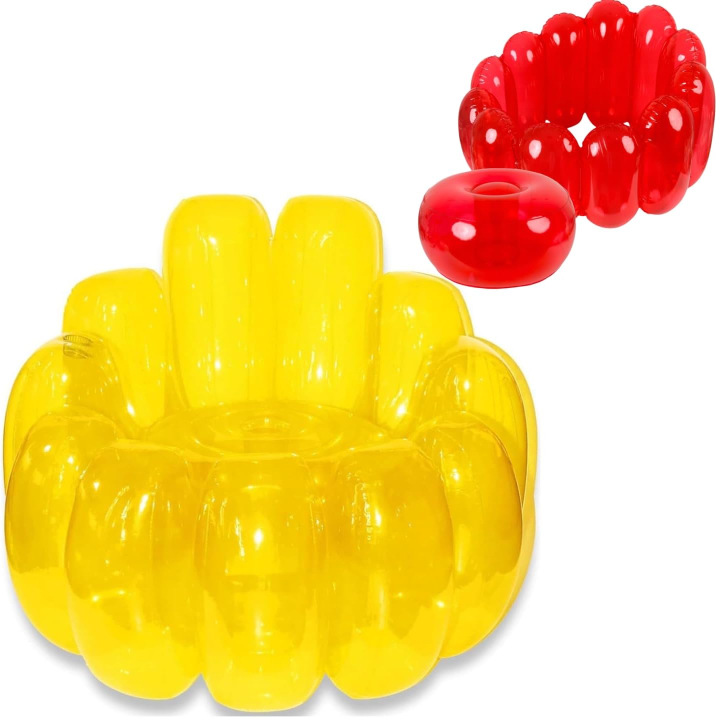 Jelly Inflatable Chair -Portable Indoor Outdoor Camping Yard Lounge Couch