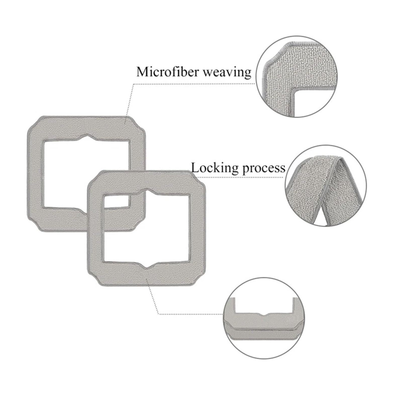 Panno for La Pulizia Delle Finestre, Compatibile Con Ecovacs, WINBOT MINI Parti Lavavetri Automatizzate Panno for Mop Panno Di Ricambio for Pulizia, Ciclomotore(15pcs)