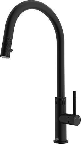 VIGO VG02033ST - Grifo de cocina desplegable de una sola manija Bristol de 18.63 pulgadas de alto en acero inoxidable