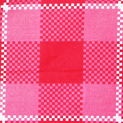 Image of Story@Home Magic Collection 152 TC Cotton Bedsheet for Double Bed with 2 Pillow Covers, Red, Checks (Bedsheet : 225 X 250 cm & Pillow Cover : 46 X 69 cm)