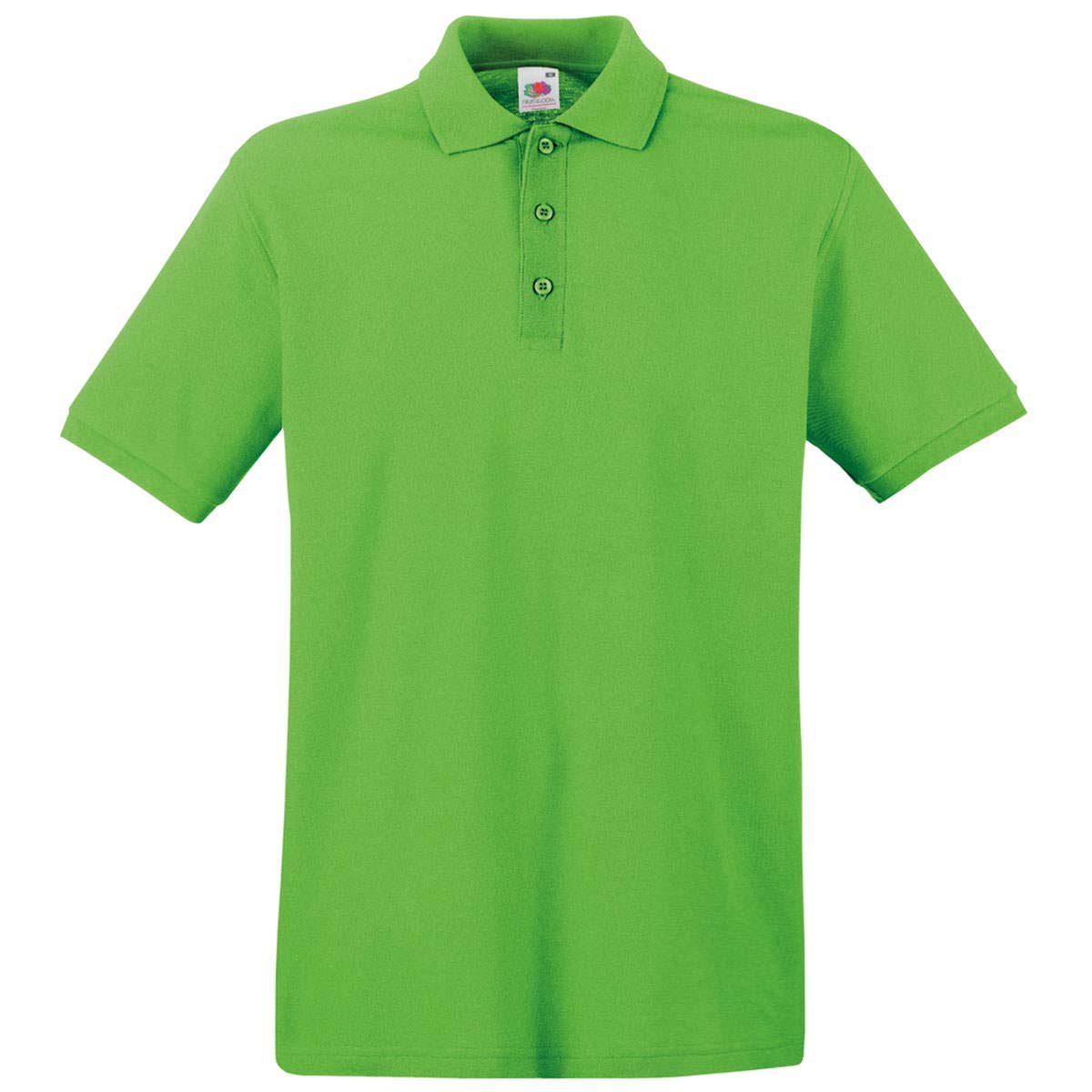 Fruit of the Loom Men's Premium Short Sleeve Polo Shirt, Lime, XXX-Large