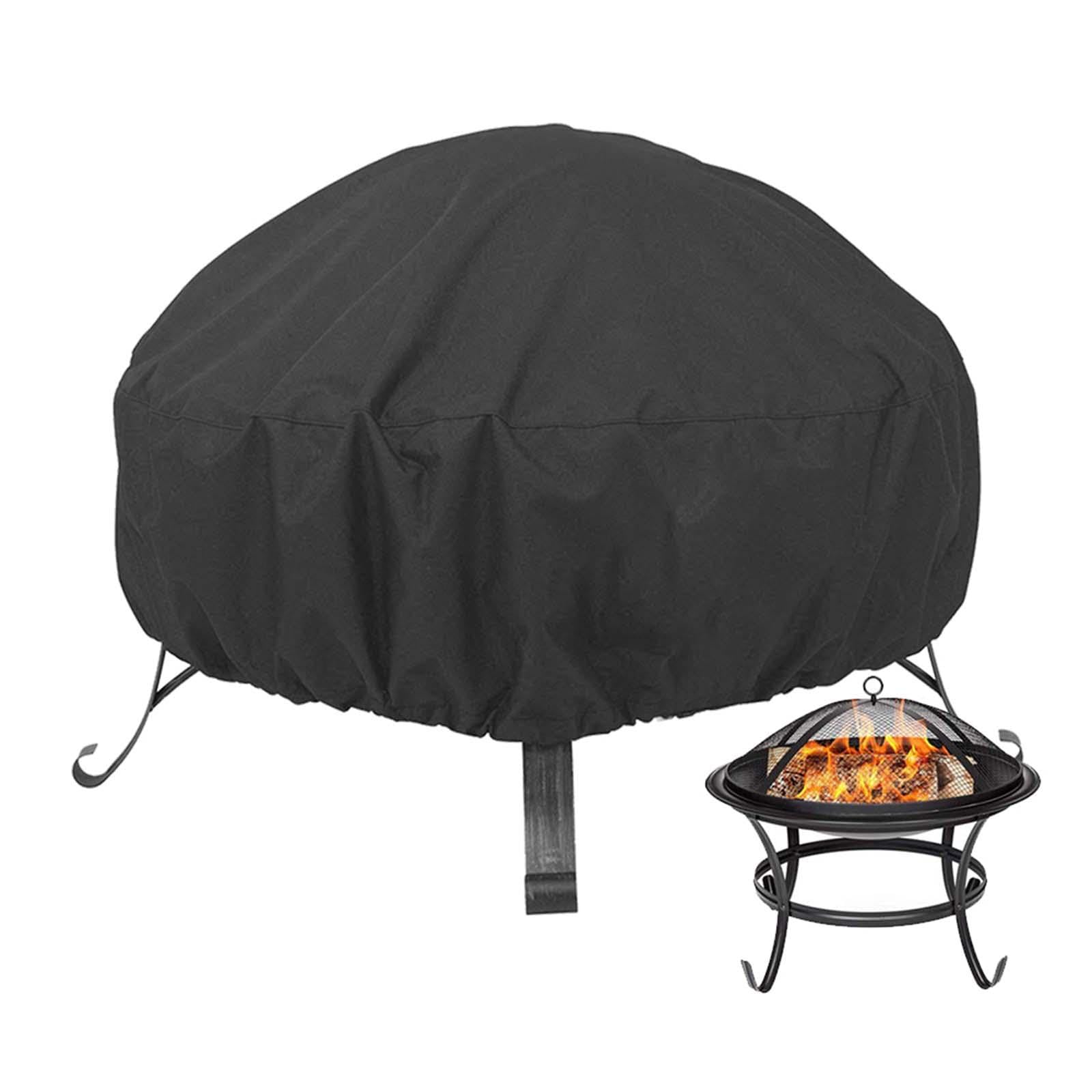 Firepit Cover Oxford Fabric Weatherproof Durable Dust Proof for Barbecue Black and Large | Home & Garden | Yard, Garden & Outdoor Living | Outdoor Cooking & Eating-image-36