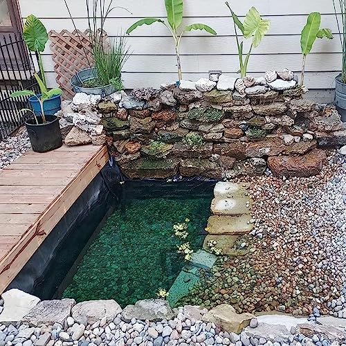 Bâche bassin à poissons imperméable en PEHD noir multi-tailles - 6