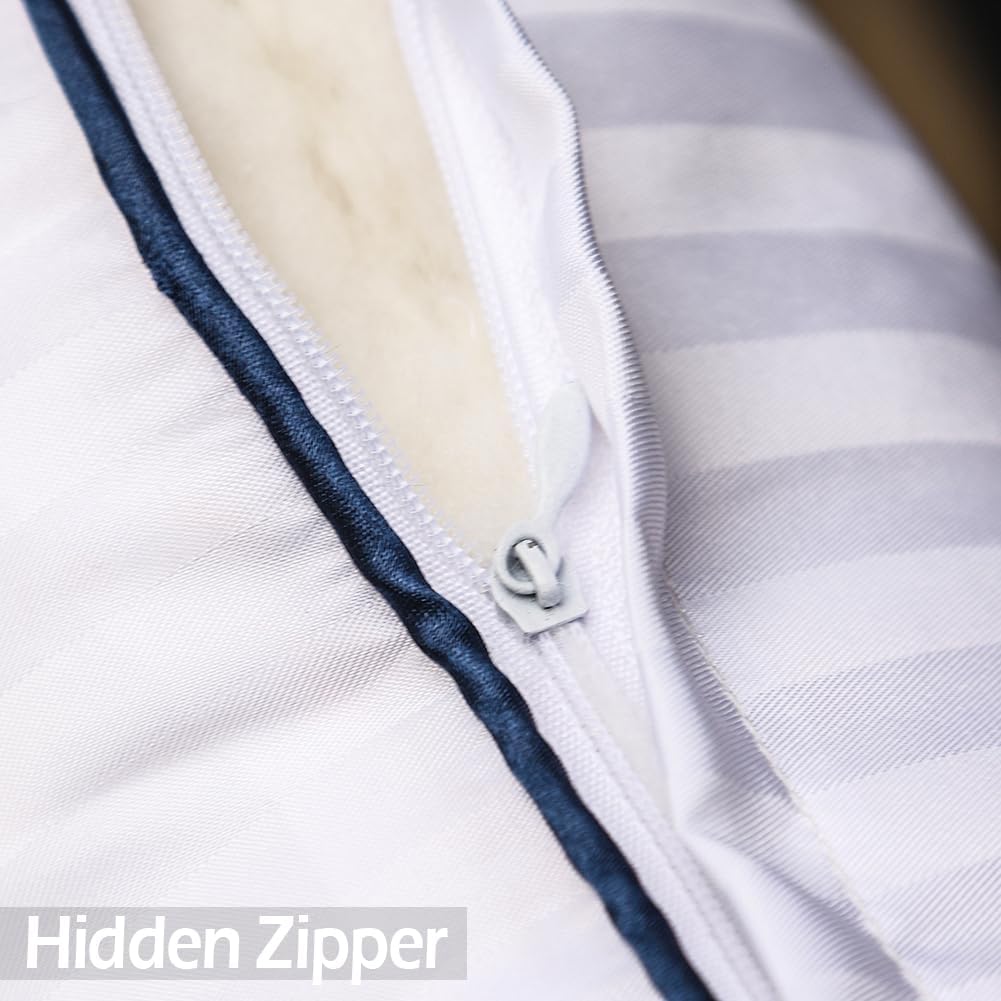 JOJOGOGO 14x36 Pillow Insert Long Lumbar Pillow Insert for Bed 1 Pack, 14 x 36 Decorative Body Pillow Synthetic Down Alternative Long Throw Pillow Inserts for Living Room Couch Bed Sofa - Image 7