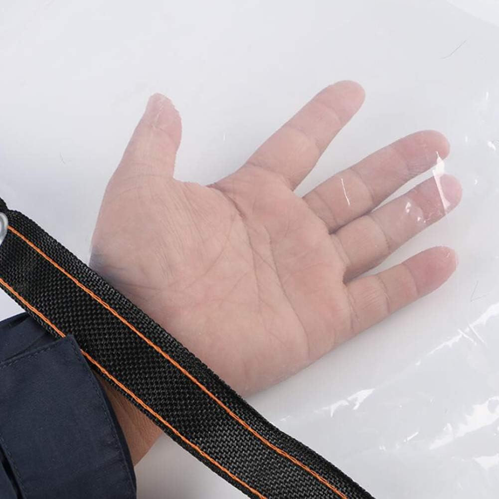 OKUOKA Waterproof Clear Tarpaulin Sheet Heavy Duty Dustproof Rainproof Strengthen Windproof Cover with Eyelets for Plants Greenhouse Pet Hutch Roof(Size:5x5m)