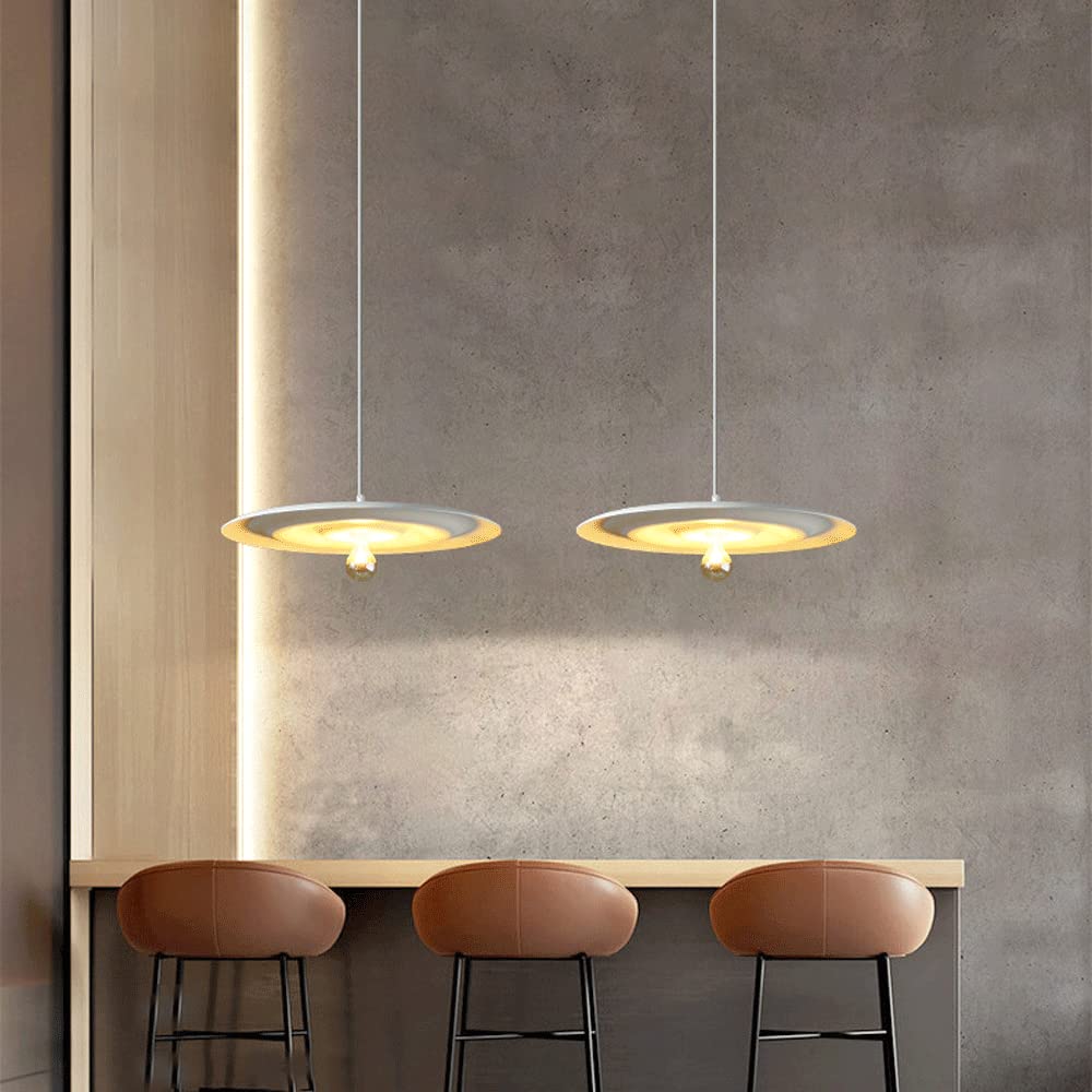 Lampadari nordici moderni minimalisti Frisbee in ferro battuto Lampada a sospensione Design personalizzato Soggiorno creativo Sala da pranzo Bar