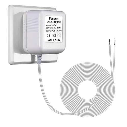 Fesasn Adaptador de timbre de cable C de 24 V compatible con termostato Nest Honeywell Ecobee Sensi y timbre de video Wyze Ring (cable de 26.2 pies