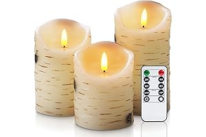 Homemory Birch Flameless Candles: Elevate Your Ambience with Natural Birch Charm