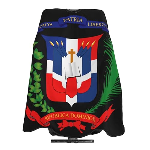 Miniatura 1 de Bandera de la República Dominicana Impresión 3D Profesional Barbero Capa de Corte de Pelo Corte de Pelo Cabo Peluquería Delantal de Peluquería 55" X