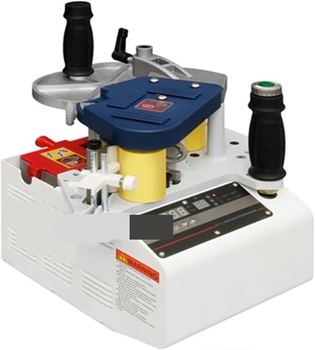 Máquina enchapadora de cantos portátil BR500 de 855 W para trabajos de carpintería rectos y curvos.