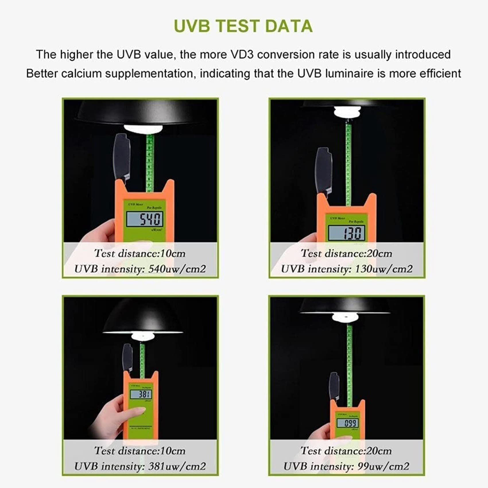 Medidor UVB Medidor UVB de alta precisión UVB Detector UVB Instrumento de prueba para reptiles
