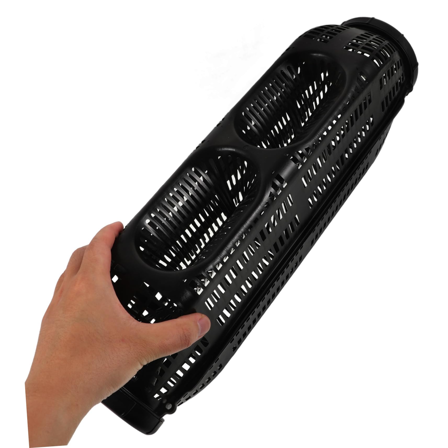 INOOMP gabbia di anguille gabbia per anguille da esca gabbia di alimentazione per esche da pesca attrezzature per la pesca alla carpa arnesi da pesca plastica Black