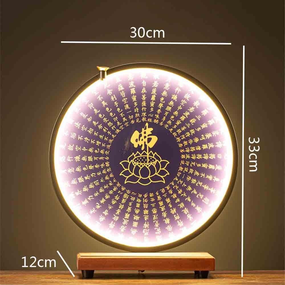 Figurki Feng Shui, Ozdoby na posągi Buddy, pierścienie lamp, dekoracje biurko, ozdoby wejściowe Feng Shui, rzeźbiarskie(Purple)