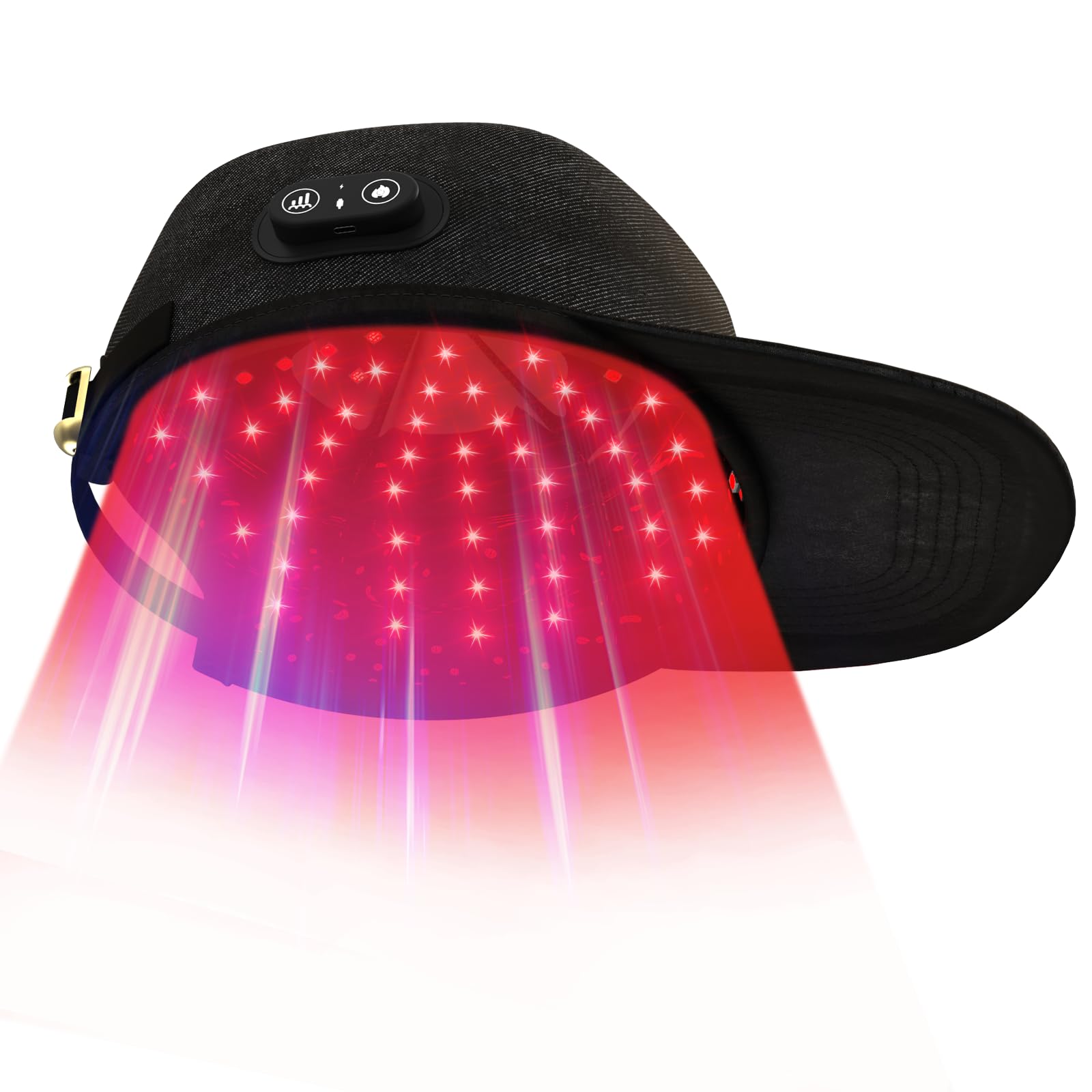 iKeener Gorro para el Crecimiento del Cabello con Luz Roja, Doble Onda 108 LEDs Inalámbrico Recargable Casco Terapia con Luz Roja para el Cuidado del Cabello de Mujeres y Hombres