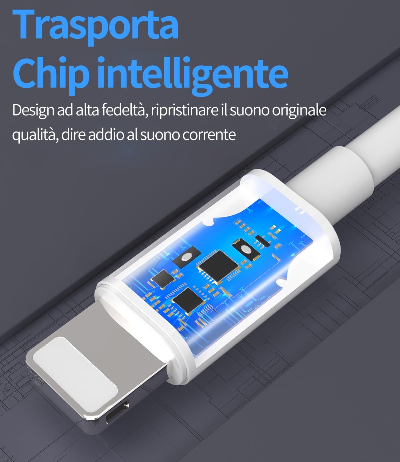 Adattatore Cuffie Apple Cavo Aux Auricolari Lightning Jack 3,5mm Sdoppiatore per iPhone 14 13 12 11 Pro Max Mini 7 8 Plus X SE XS XR iPad Air