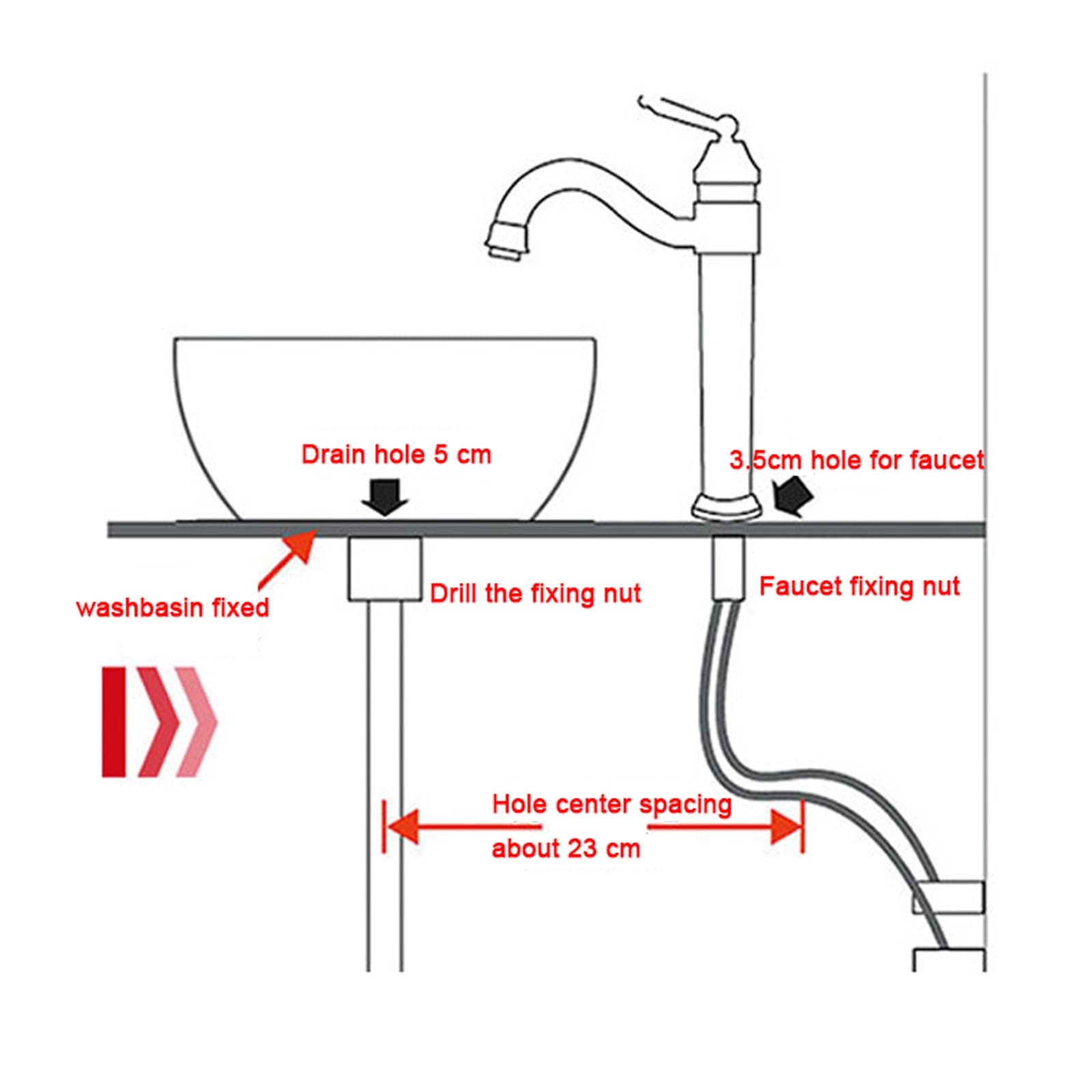Lavabo De Baño De 15,7" Lavabo De Baño Redondo Circular De Porcelana para Encimera, Lavabo Artístico Adecuado para Baño Doméstico, Balcón, Lavabo De Sobreponer,B-One Size