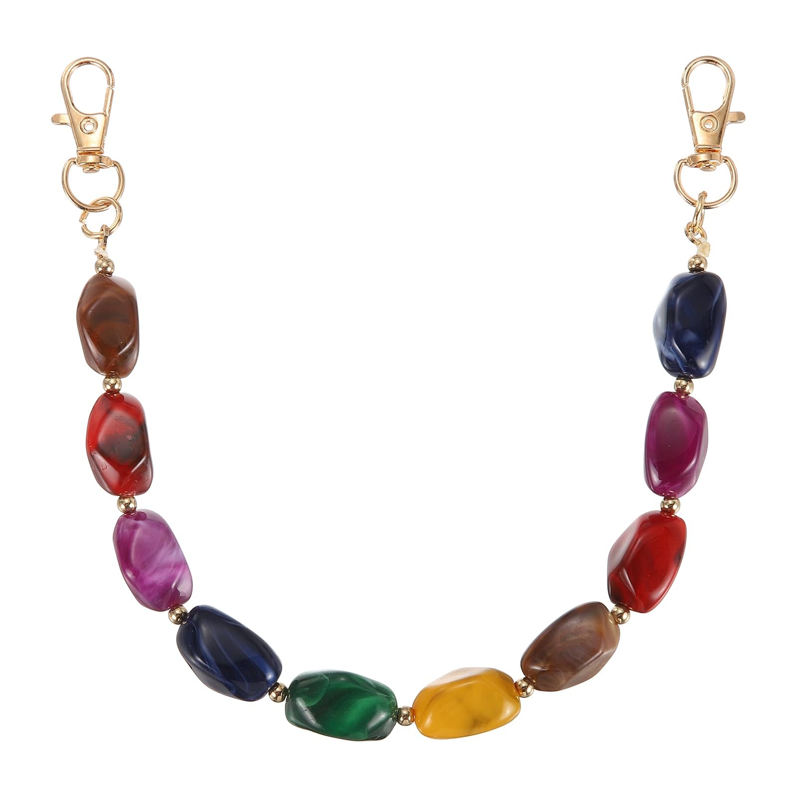 sourcing map Resin Purse Chain 30.12" Acrylic Bead Purse Strap Extender — image 1