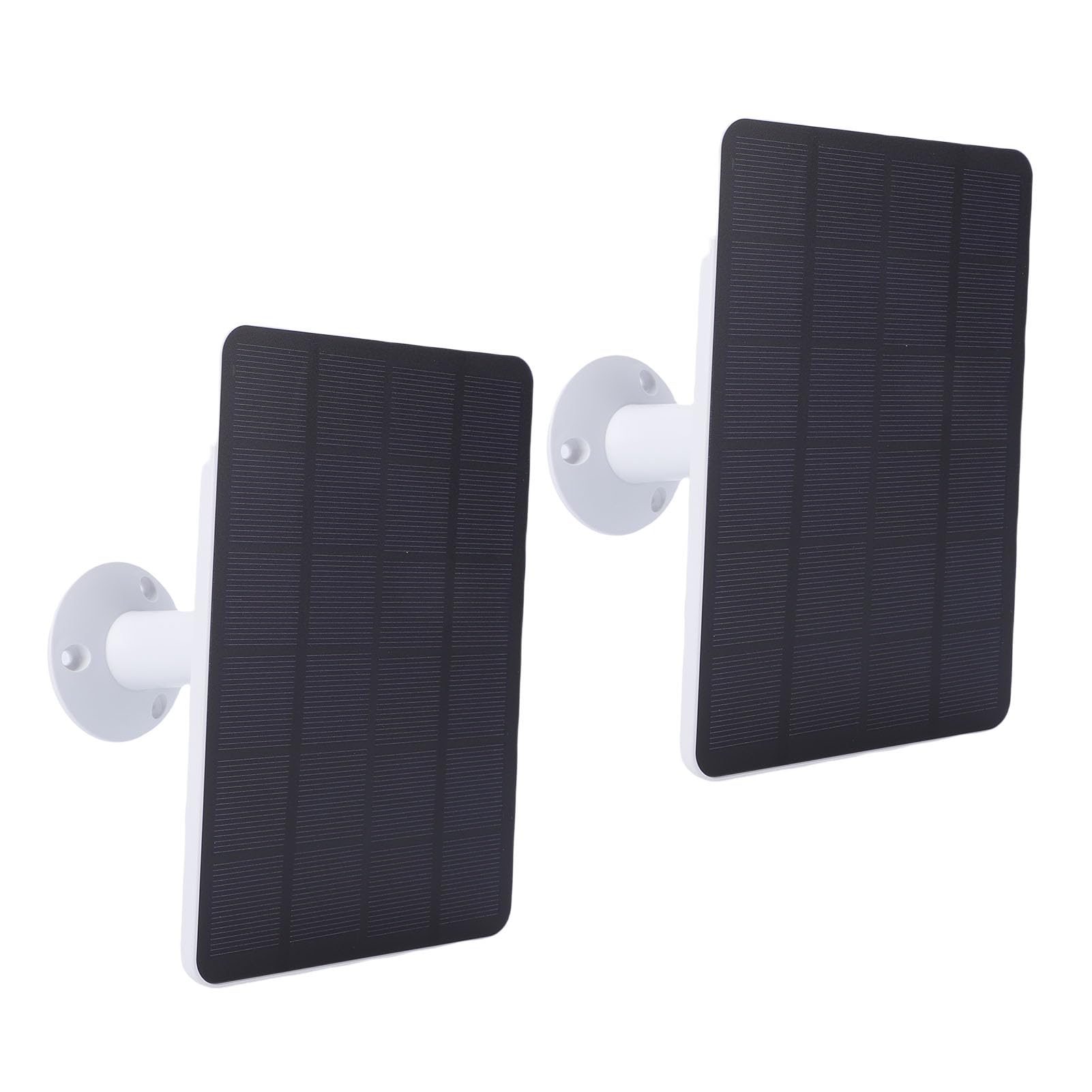 Sxhlseller Pannello Solare di Ricarica da 10 W per Fotocamera con Batteria Ricaricabile Pannello Solare Impermeabile IP65 da 2 Pezzi con Tre Porte per Telecamera di Sicurezza Ad Anello