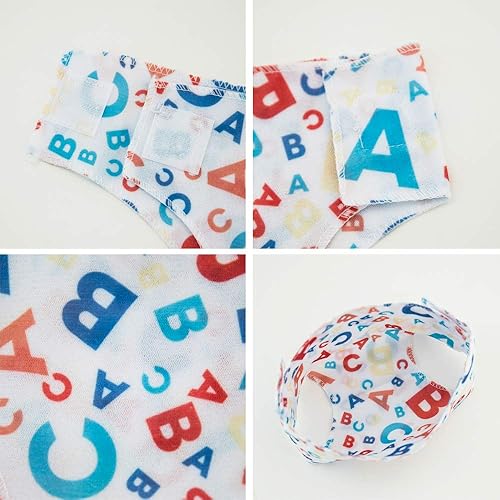 Miniatura 3 de SOTOGO 10 pañales para muñecas, ropa interior, baberos para muñecas y muñecas americanas de 18 pulgadas, estilo encantador