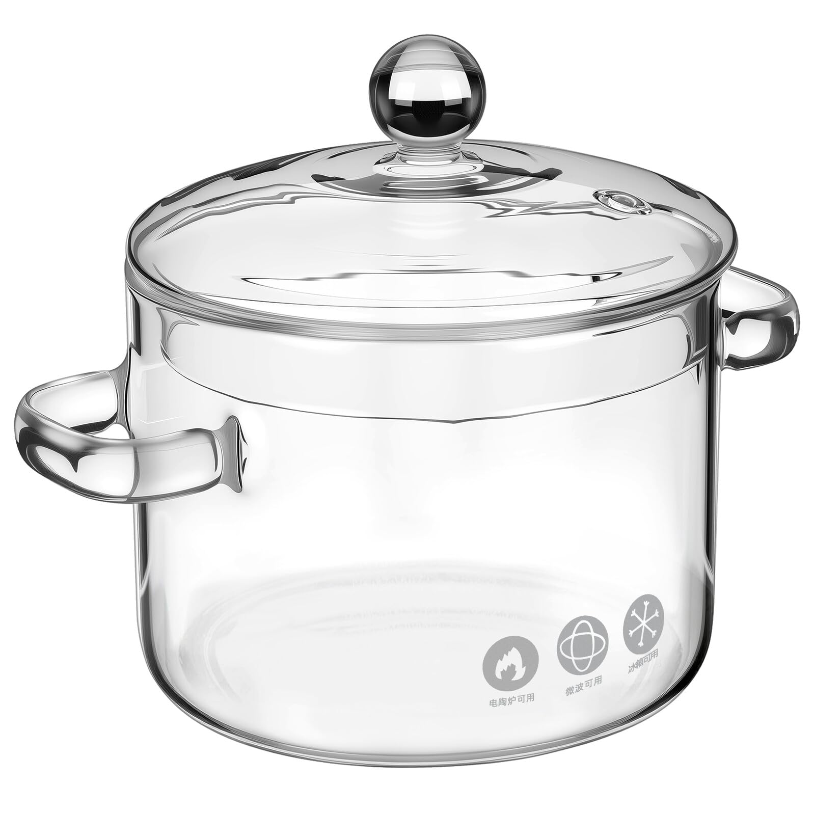 Cuisson sur plaque avec ces cocottes en verre borosilicate 1350 Ml