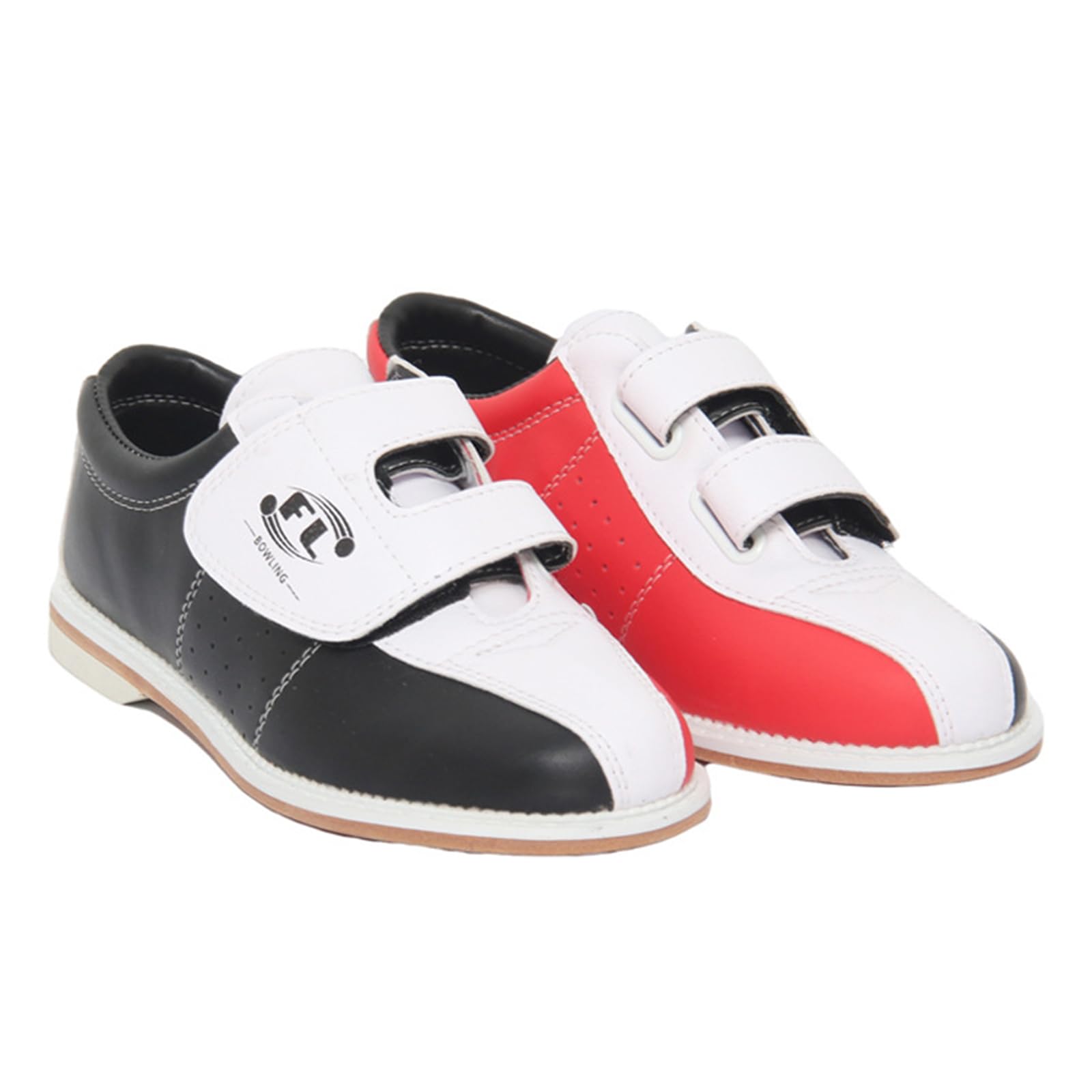 Scarpe da Bowling Uomo,Scarpe da Bowling Donna,Scarpe da Ginnastica Tipo Bowling,Traspirante Autoadesivo,Scarpe da Bowling da Donna,Uomo E Ragazzo,per Destrorsi E Mancini
