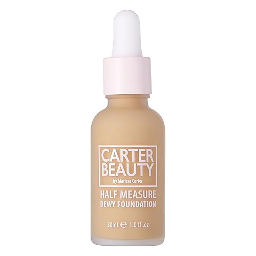 Miniatura 1 de Carter Beauty By Marissa Carter Half Measure Dewy Foundation - Base acuosa, fórmula ultra hidratante, acabado transparente ligero a mediano, vegana