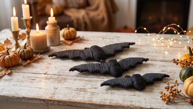 Amazon.com: Beeveer 3 Pcs Woven Rattan Bat Wall Hanging Halloween