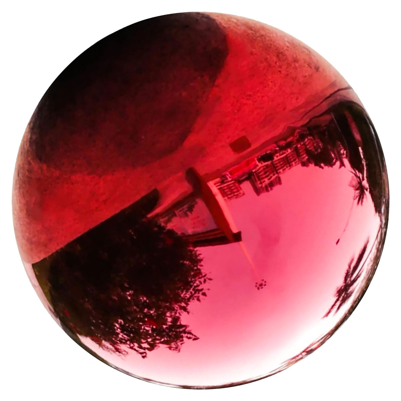 Didiseaon Sfera Riflettente da Giardino in Acciaio Inossidabile Globo Decorativo Lucido per Esterni Palla Cava Resistente alla Corrosione per Laghetti e Ambienti Esterni