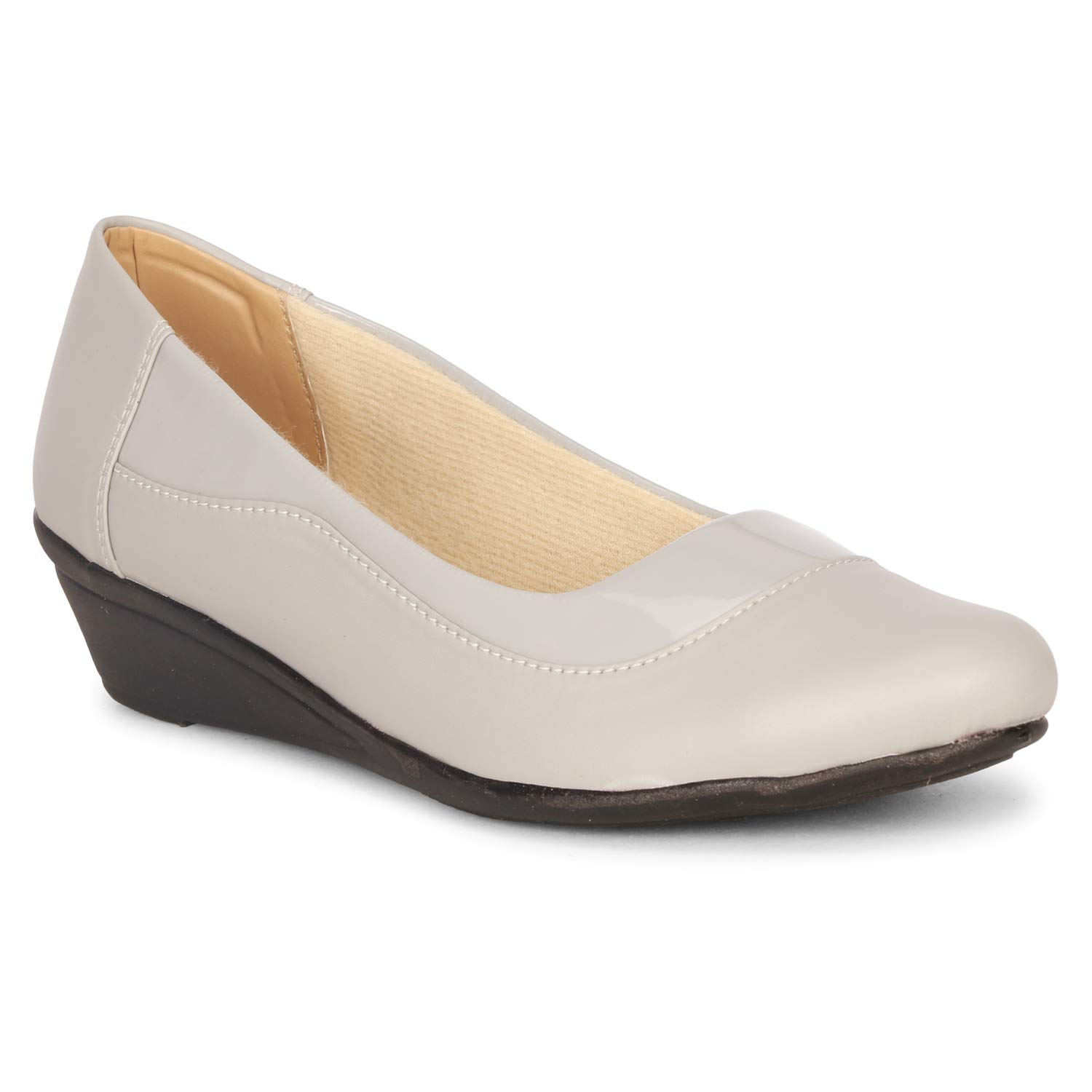 Footshez 812 Grey Color Breathable|Light Weight|Fashionable| Western Design and Comfortable Bellies for Women (B08JJCF3VK) Amazon Price History, Amazon Price Tracker