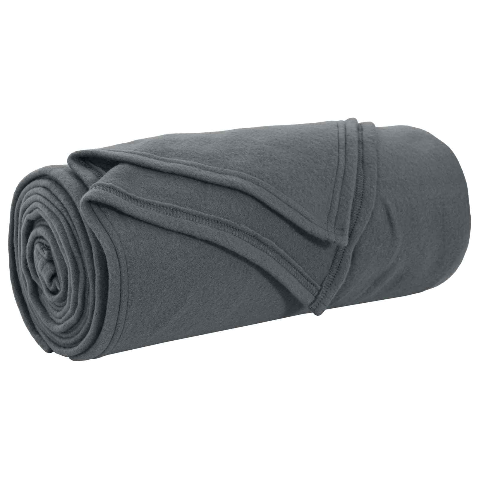 Wohndecken 24 Stück Dunkelgrau 170 x 130 cm Fleece Plüschdecke für Wohnzimmer Schlafzimmer Kuscheldecke Wärmende Flauschdecke