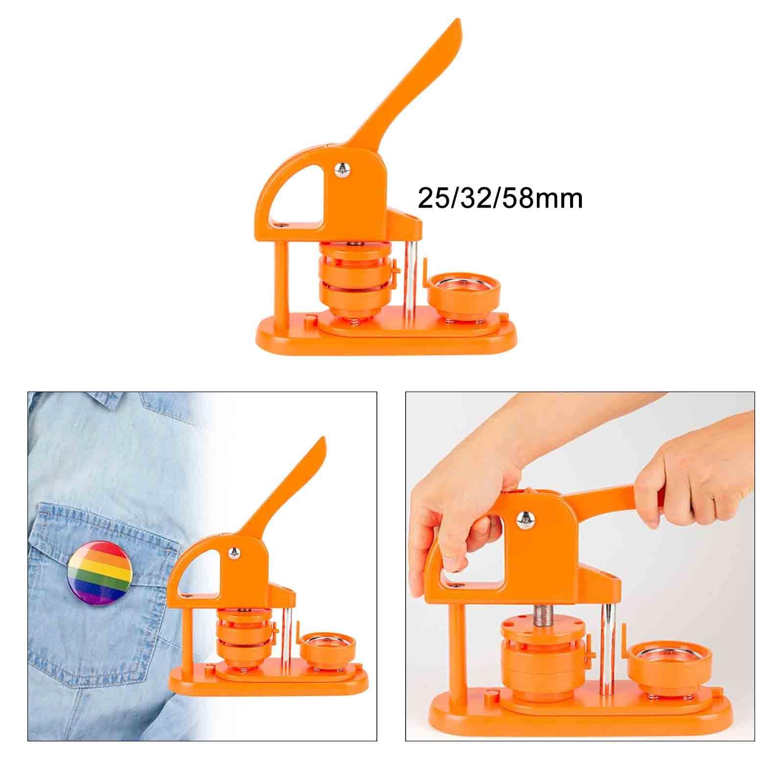 máquina para Hacer Botones, Máquina for Hacer Botones, Perforadora de Insignias, botón Pin, fácil Usar, fabricación moldes DIY(58mm)