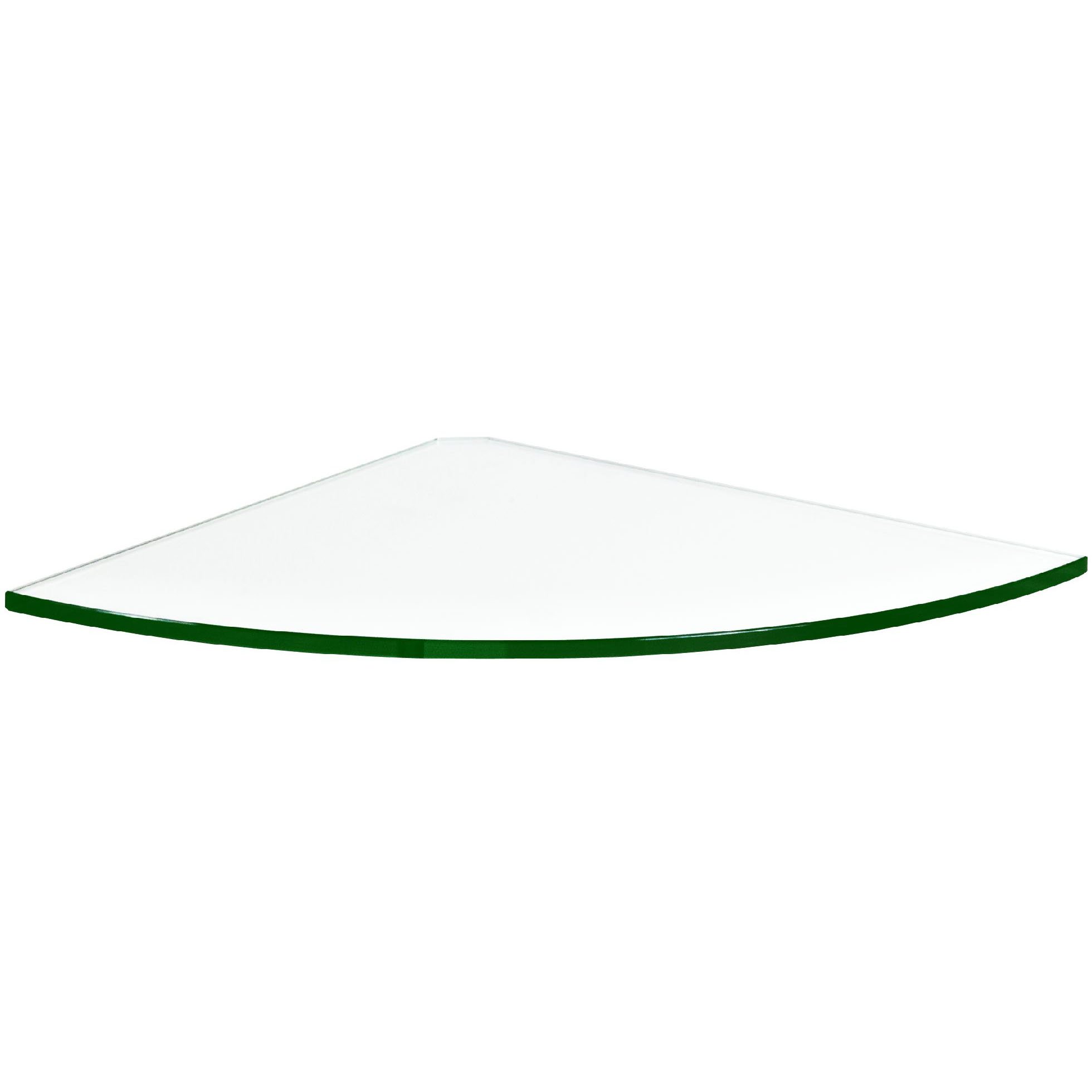 Mastershelf Clear Glass Corner Shelf 300X300x8mm