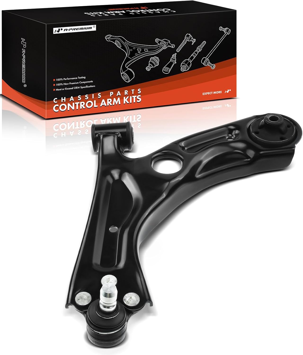 A-Premium Front Left Lower Control Arm, with Ball Joint & Bushing, Compatible with Chevrolet Sonic 2012 2013 2014 2015 2016 2017 2018 2019 2020