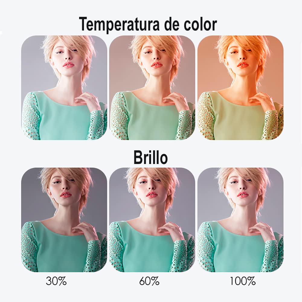 Aro de luz Led de 30 cm de diámetro | Anillo de luz de 12 Pulgadas para teléfonos móviles o cámaras | Selfies, Fotografía, Maquillaje, Youtube, TIK Tok Live | Cable USB y Mando