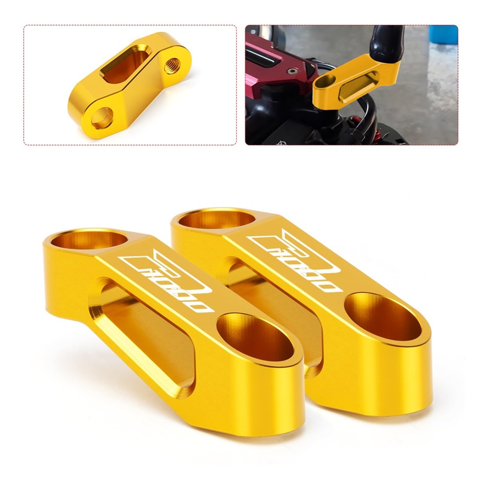 Motocykl Lusterko wsteczne Riser Adapter Uchwyt do Suzuki VSTROM GSXR GSX-R GSX R 750 1000 GSX-S GSXS GSX 1000GT